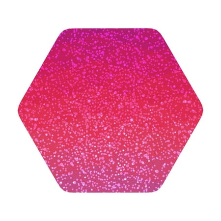 

Matuu Light Purple Glitter for Cup Coasters Set of 6 Leather Coasters Desk Coasters for Office Measures 4” x 4” Hexagon