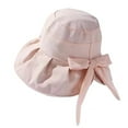 thumbnail image 4 of MESSUEN Sun Hat Hiking Hat Women Wide Brim Hats for Women Fisherman's Hat Casual Fashion Hat Foldable Cloth Hat Beach Hat Windproof Bucket Hats for Woman Sun Visor Hat for Women Pink One Size, 4 of 4