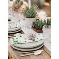 thumbnail image 6 of Cloth Napkins Set of 4 - 20x20 Inches, Shamrocks, Washable Reusable Table Napkins, Saint Patricks Day Green Clover Green White Soft & Absortbent Dining Napkin for Party Wedding Hotel Restaurant, 6 of 8