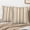 Beige, variant on Farmhouse Brown Striped Pillow Covers 20x20 Set of 2 Rustic Decorative Pillow Covers Linen Fabric