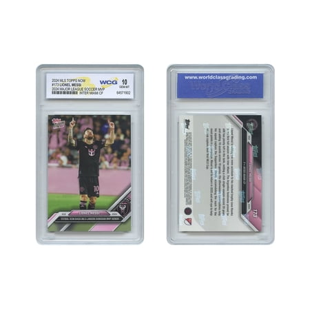 2024 MLS Topps Now LIONEL MESSI Soccer League MVP Card #173 Graded GEM MINT 10