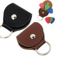thumbnail image 2 of PU Leather Guitar Picks Case Keychain Light Weight Picks Storage Bag Pick Holder Case Bag Gift for Guitar Players, 2 of 8
