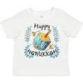 thumbnail image 3 of Inktastic Happy Hanukkah Dreidel and Laurels Boys or Girls Toddler T-Shirt, 3 of 5