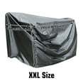 thumbnail image 2 of Waterproof Riding Lawn Mower Tractor Cover Garden Heavy Duty Lawn Mower Cover, Black, XXL, 2 of 8