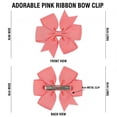 thumbnail image 4 of 60pcs Hair Bows Clips,3 Inch Big Boutique Bows ,Ribbon Hair Accessories for Girls Toddlers, 4 of 5