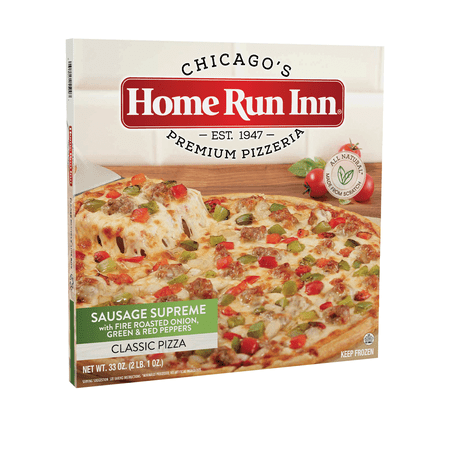 Home Run Inn Frozen Classic Sausage Supreme Pizza, Family Size Pizza, 33 oz