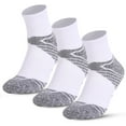 thumbnail image 1 of FlyFlise Men 3 Pairs Athletic Cotton Socks Outdoor Sports Casual Crew Socks for Hiking Trekking Walking, 1 of 8