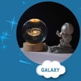 thumbnail image 4 of Bola de cristal de astronauta de galaxia planetaria luminosa con luz de noche de empuje manual de astronauta Fuente de alimentación USB para mantener el calor / luz de noche rgb regalo para Wmkox8yii  gf7609, 4 of 7