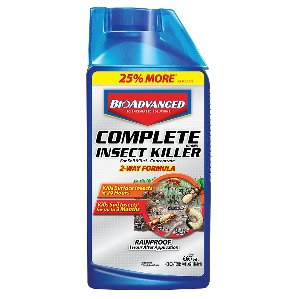 BioAdvanced Complete Insect Killer for Soil and Turf, Concentrate 40 Oz