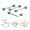 Multicolor, variant on 9Pcs Mixed Style Lip Nipple Tongue Bar Barbell Ring Labret Body Piercing Jewelry Multicolor