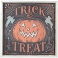 thumbnail image 2 of Northlight Trick or Treat Jack-O-Lantern Halloween Wall Sign - 18.75", 2 of 7