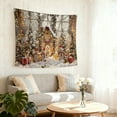 thumbnail image 2 of SOFIKAANMU Christmas Tapestries, Various Designs And Patterns, Winter Snow And Forest Tapestries, Bedroom And Dormitory Home Decor Tapestries, 6 Sizes, 80 X 60 Inches., 2 of 7