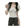 thumbnail image 1 of Summer Crop Cami Tops Sleeveless Spaghetti Strap Camisole Lace Trim Tank Tops !, 1 of 8