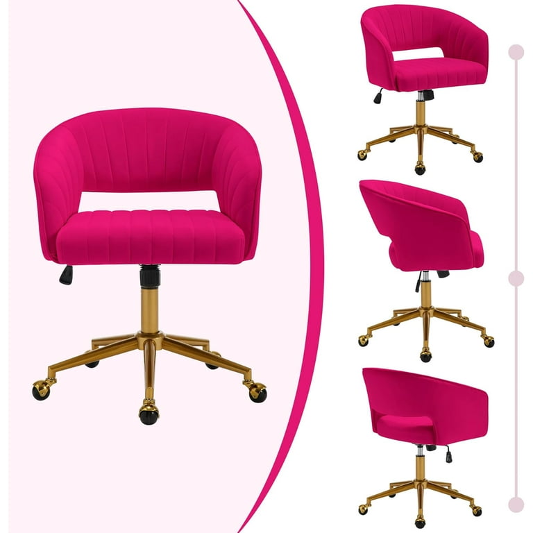 Dark pink desk chair discount