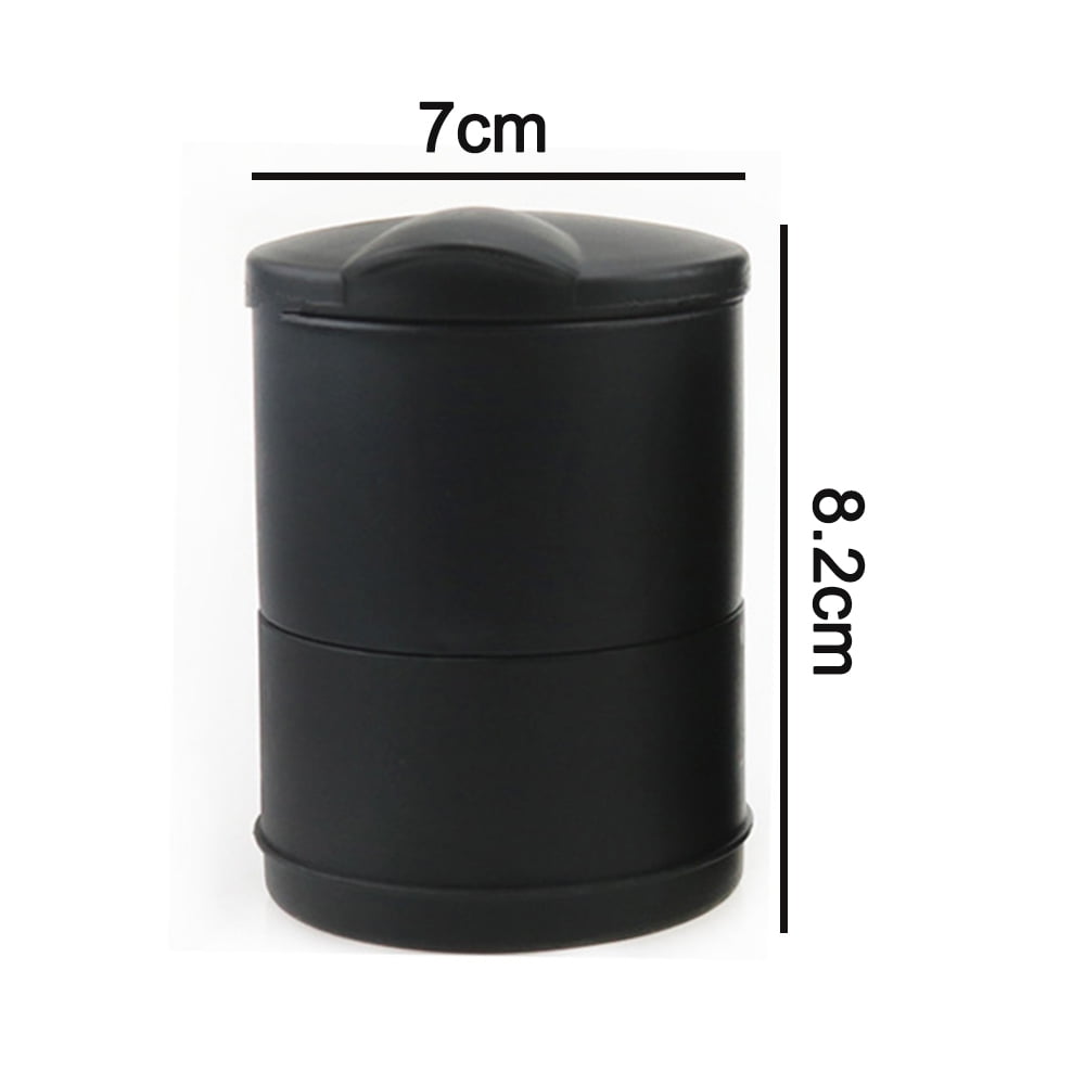 Dadiaei Clearance Portable Car Ashtray With Lid, Smell Proof Mini Trash Can Cars Detachable Windproof Blue Led Light Compact Travel Accessory Smoke Free Ve - View #9