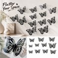 thumbnail image 5 of 12 Pack Butterfly Wall Decor 3D Black Mirror Finish Pvc for Girls Room,Butterfly Birthday Party Decorations,Butterfly Room Decor for Bedroom Wall, 5 of 5
