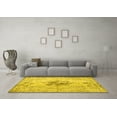 thumbnail image 3 of Ahgly Company Machine Washable Indoor Rectangle Persian Yellow Traditional Area Rugs, 8' x 12', 3 of 4