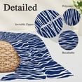 thumbnail image 3 of Vintage Wave Lines Body Pillow Covers 20"x60", Classic Minimalist Striped Navy Blue Soft Brushed Microfiber Breathable Throw Pillow Covers, Pillowcase with Zipper for Couch Sofa Bedroom Living Room, 3 of 9