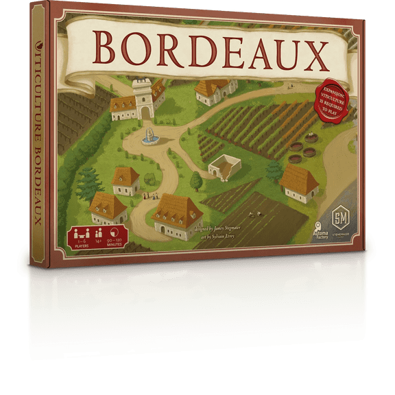 Viticulture: Bordeaux Expansion by Jamey Stegmaier - A New Viticulture Board from Stonemaier Games