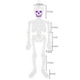 thumbnail image 2 of Honeeladyy 2 Pcs Halloween Skeleton Decorations Glitter Paper Hanging Ornaments DIY Skeleton 26 Inch Poseable Decorations For Halloween Party Home Decor, 2 of 2