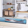 thumbnail image 7 of GZHJMY Swimming Dolphin Area Rug - 2' x 6' Washable Runner Rugs with Rubber Backing - Non Skid Floor Carpet for Indoor Living Room Hallway Kitchen Carpet Runner, 7 of 7
