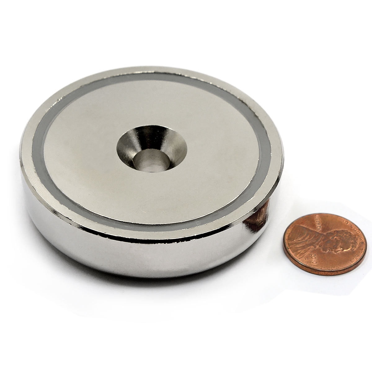 CMS Magnetics® 249lbs 2.36"x0.59" Neodymium Cup Magnet - Screw not Included