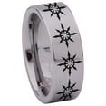thumbnail image 3 of Chaos Star Tungsten Carbide Ring, 3 of 9