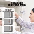 thumbnail image 4 of Bisagras para puertas de gabinete VEVOR, paquete de 30, superposición parcial, cierre suave para tipo enmarcado, 4 of 9
