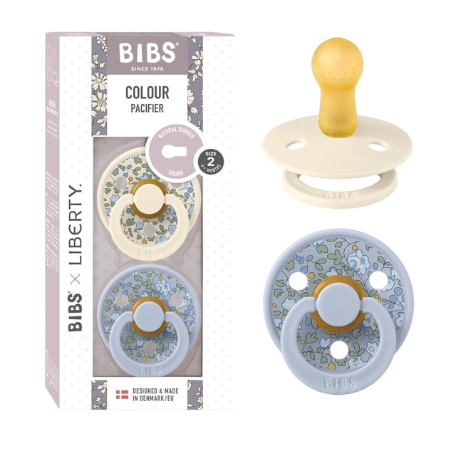 Pachones para bebés Liberty diseño color 2 unidades con tetina redonda talla 2