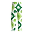 thumbnail image 6 of Men's St Patrick's Day Pants Casual Comfortable Drawstring Lounge Pants with Print Full Length Soft Polyester Spring Summer Wear 2026 Fluorescent Green S, 6 of 6