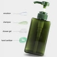 thumbnail image 3 of Nkmbld 100ml Plastic Soap Dispenser Bottle Green Flat Squares Push to Filling Bottle for Shampoo Shower Gel Hand Soap Care Products Travel Portable Packaging, Green, 3 of 8