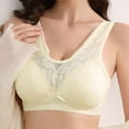 thumbnail image 3 of Bras for Women Plus Size Back-Smoothing Bra Feature V-Neck Balconette Bra Style W-1318 Hook and Eye Closure Sports Bras High Support White 42, 3 of 3