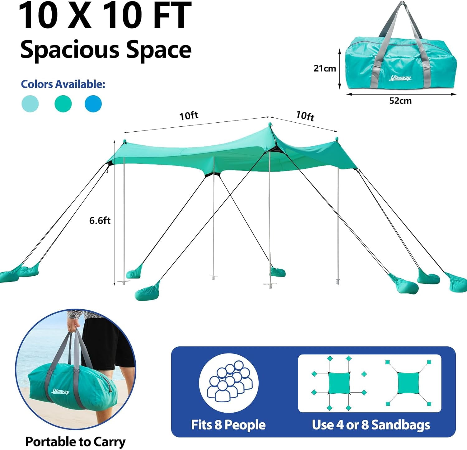 Coleman® Beach Canopy Sun Shelter Tent, Green - Walmart.com