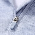 thumbnail image 6 of Boys Girls Half Zip Pullover Sweatshirt Athletic Sport Henley Shirt Lightweight Long Raglan Sleeve Top Running Gym Activewear, 6 of 8