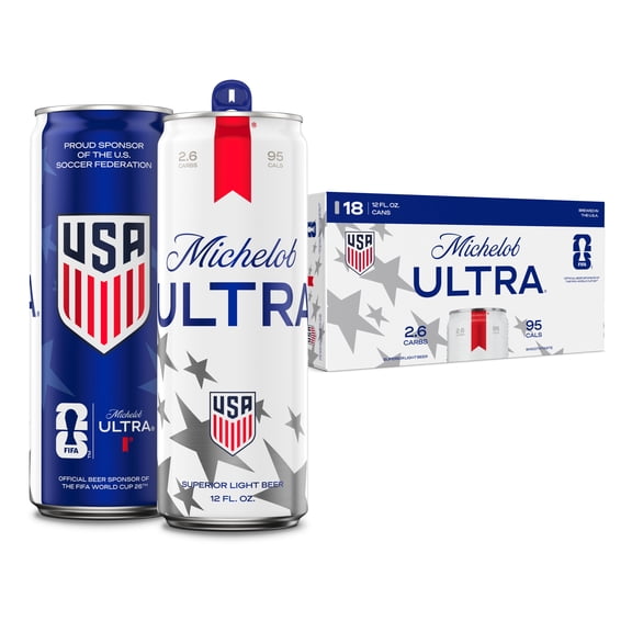 Michelob ULTRA Superior Light American Lager Beer, 18 pack 12 fl oz Aluminum Cans 4.2% ABV