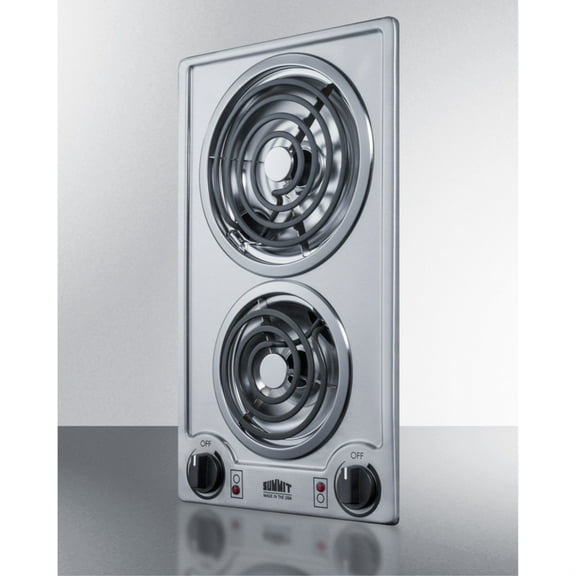 12" Wide 115V 2-Burner Coil Cooktop