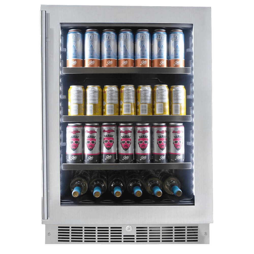 Silhouette SPRBC056D1SS Saxony 24 inch Stainless SingleZone Beverage Center