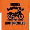 thumbnail image 3 of Instant Message - Easily Distracted By Motorcycles - Toddler & Youth Short Sleeve Graphic T-Shirt, 3 of 6