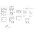 thumbnail image 5 of DIYhz 2 uds AC 16A/250V 20A/125V 2 posiciones ON/Off interruptor basculante impermeable para barco con luz indicadora verde, 5 of 5