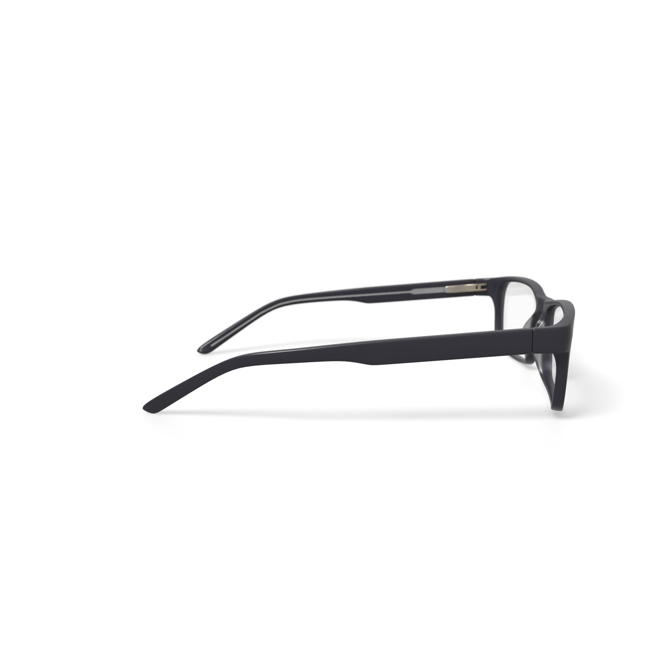 Wrangler Men's W151 Rectangular Prescription Eyeglasses with Case, Black