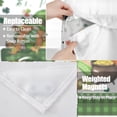 thumbnail image 4 of Mizhona St.Patrick's Day No Hook Shower Curtains with Snap in Liner，Gnomes Hookless Bath Curtain,71"× 83", 4 of 6