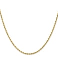 thumbnail image 3 of 14K Gold 2.25mm Diamond Cut Rope Chain 24", 3 of 5