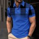 thumbnail image 2 of Camisa Casual Impresa de los Hombres, Top de Solapa de Manga Corta en Tela de Malla Ligera para Uso Al Aire Libre Y Diario, Blusa de Suéter Elegante, 2 of 9