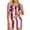 Brown #2, variant on 3 Piece Matching Sets for Women 4th of July Scoop Neck Tank Top Twist Side Split Hem Skort with Inner Panties Summer Outfits for Beach Wear
