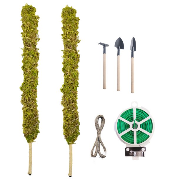 ibaste Moss Pole Plant Stakes Bendable Moss Plant Climbing Pole