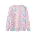thumbnail image 4 of TWZH Women Planet Graphic 3D Print Crew Neck Long Sleeve Pullover Top, 4 of 4