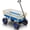 Blue, variant on HomePerch Outdoor Sport Wagon Tools Cart with Wooden Side Panels, Heavy Duty All Terrain Cargo Wagon with Air Tires for Garden, Yard, Kids & Outdoor Use