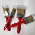 thumbnail image 3 of Set of 6pcs Flat brush for all types of paints with red plastic handle (6 sizes), 3 of 5