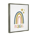 thumbnail image 4 of Stupell Industries Rainbow with Magic Phrase Landscape Painting Gray Floater Framed Canvas Art Print Wall Art, 17 x 21, 4 of 10