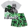thumbnail image 1 of Conjunto de atuendo Monster Jam Grave Digger, camiseta y pantalones cortos 3T, 1 of 7